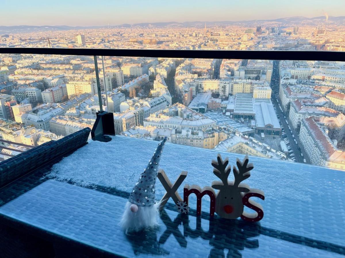 Triiiple Level 31 - Sonnenwohnen Apartment Mit Fantastischem Ausblick Und Parkplatz Wien Exteriör bild